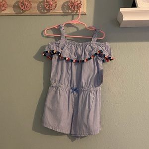 Nannette kids striped romper size 4T